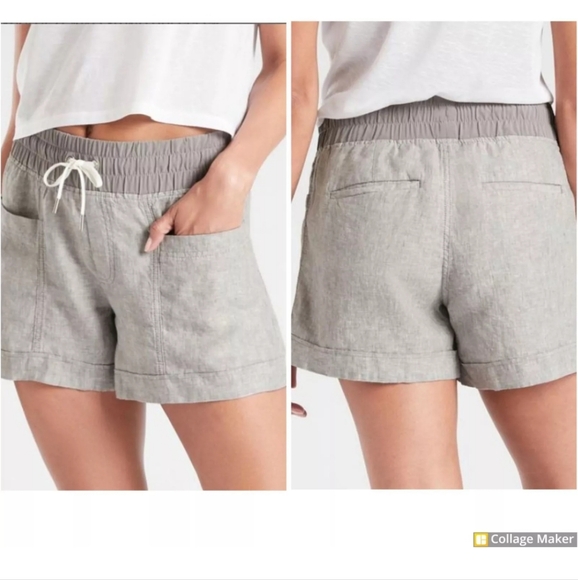 ATHLETA  Women Linen Short/ 8T - Picture 5 of 14